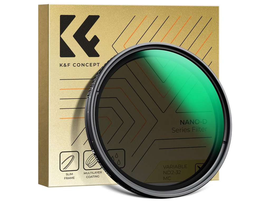 K&F Concept K&F 82MM D Series Variabilný/Fader ND filter, ND2~ND32, W/O Black Cross