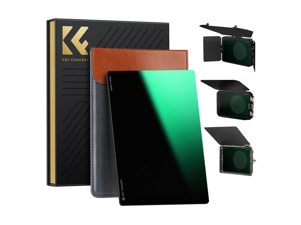 K&F Concept K&F ND64 (6 zastávok) štvorcový filter ND, 4" x 5,65" filter s neutrálnou hustotou kompatibilný s Tilta Compatibl
