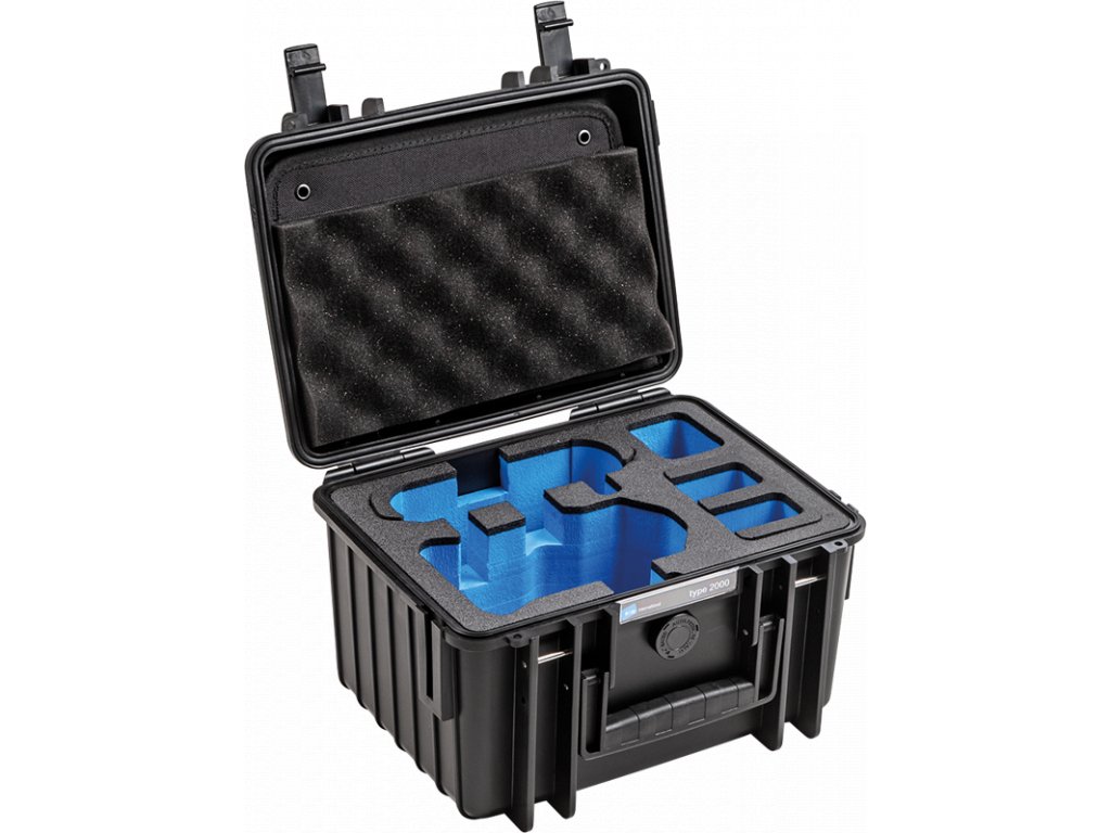 BW Outdoor Cases Type 2000 for DJI Mini3 PRO, DJI RC-N1 or DJI RC, charging-cradle, 4...