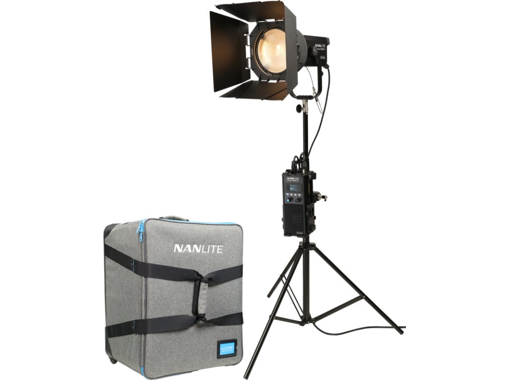 Súprava Nanlite Forza 500B II Bicolor & Nanlite FL-20G v kufríku na vozík