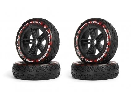 Exway Sada kolies Cloud Wheel Rover Scarlet Red pre Atlas Pro 4WD