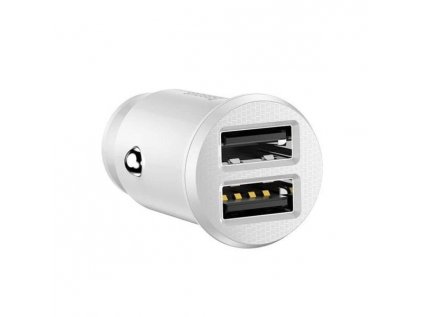 Baseus Grain 2x USB 5V 3,1A nabíjačka do auta (biela)
