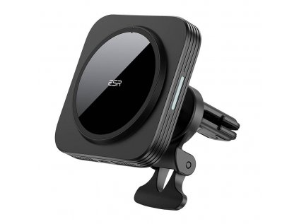 Držiak do auta ESR HaloLock s bezdrôtovou nabíjačkou Qi, MagSafe (čierna)
