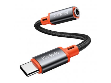 USB-C na AUX mini jack 3,5 mm audio adaptér Mcdodo CA-7561, DAC, 0,11 m (čierny)