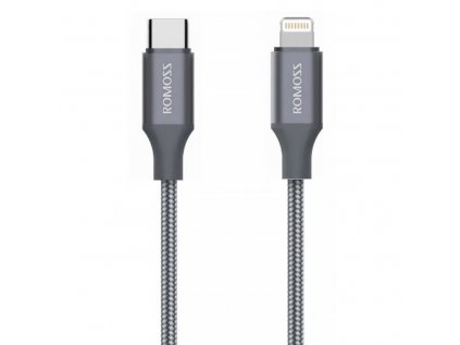 Romoss CB1737 USB-C to Lightning kábel, 27W, 1m (sivý)