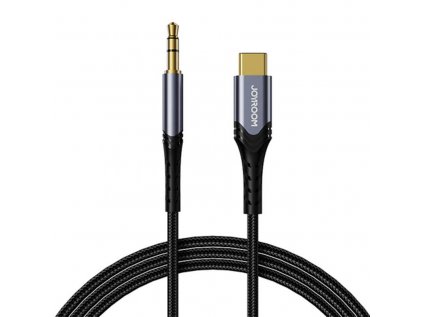 Audio kábel 3,5 mm mini jack / USB typu C / 1 m Joyroom SY-A03 (čierny)