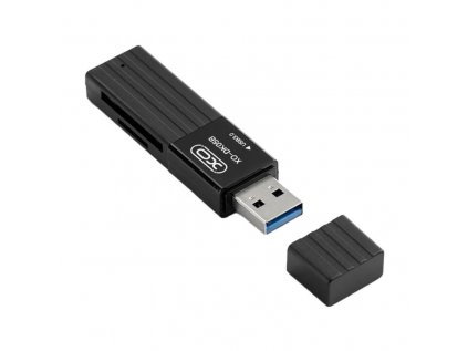 XO DK05B 2-v-1 čítačka pamäťových kariet USB 3.0 (čierna)