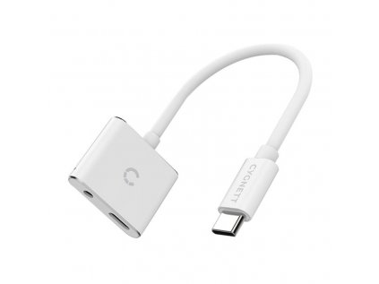 Cygnett Essential USB-C na 3,5 mm mini jack a USB-C audio adaptér (biely)