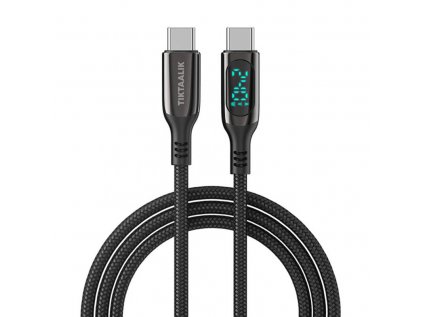 Kábel USB-C na USB-C TIKTAALIK PD 240W, 1,5 m (čierny)