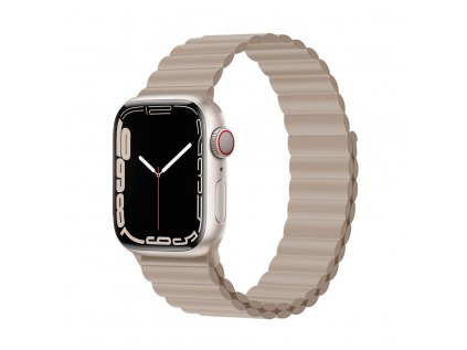 Devia remienok Deluxe Series Sport3 Silicone Magnet Band 40/41mm -Saddle Brown