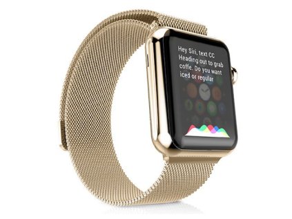 HOCO remienok Milanese Edition pre Apple Watch 38/40 mm - Champagne Gold