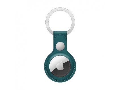 Apple AirTag Leather Key Ring - Forest Green