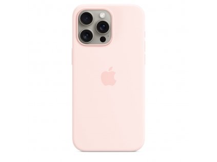 iPhone 15 Pro Max Silicone Case with MagSafe - Light Pink