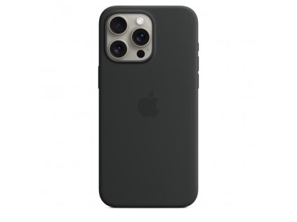 iPhone 15 Pro Max Silicone Case with MagSafe - Black