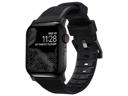 Nomad remienok Rugged Strap pre Apple Watch 44/45/49mm - Black/Black Hardware