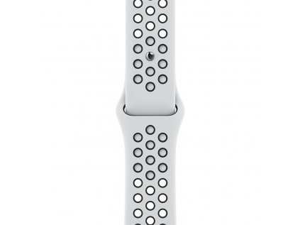 Apple Watch 41mm Pure Platinum/Black Nike Sport Band - Regular
