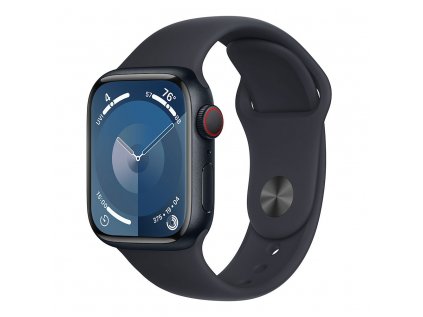 Apple Watch Series 9 GPS + Cellular 45mm Midnight Aluminium Case with Midnight Sport...