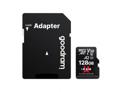 Goodram IRDM microSD pamäťová karta 128GB + adaptér (IR-M2AA-1280R12)