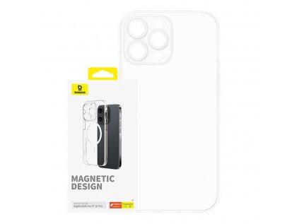 Magnetické puzdro pre iPhone 15 Pro Baseus OS-Lucent Series (priehľadné)