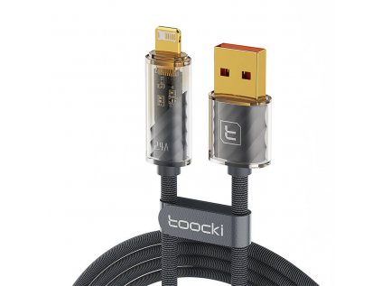 Kábel Toocki USB na USB-C, 1 m, 12 W (sivý)