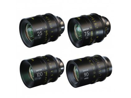 DZO Optics DZOFilm Vespid 4-šošovková súprava EF (25 75 100 T2.1 + Macro 90 mm T2.8)