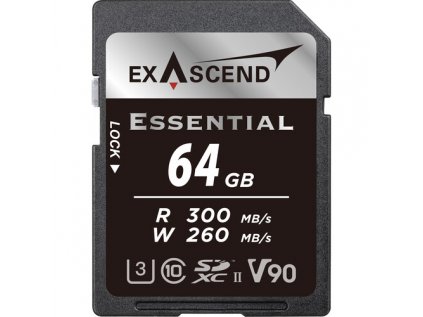 Exascend 64 GB Essential UHS-II SDXC pamäťová karta