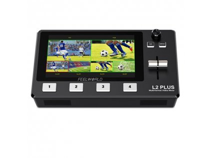 Feelworld L2 Plus HDMI Live Stream Switcher so vstavaným 5,5" LCD monitorom
