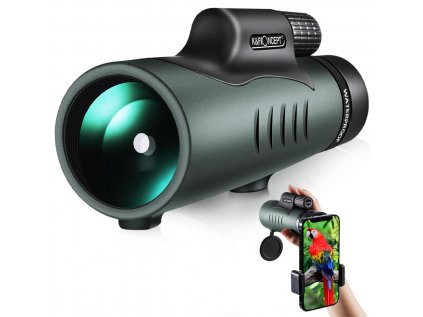 K&F Concept 12X50 BAK4 IP68 vodotesný hranolový monokulár a súprava adaptéra pre smartfón
