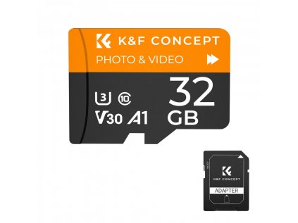 K&F Concept 32GB micro SD karta U3/V30/A1 s adaptérom na pamäťovú kartu