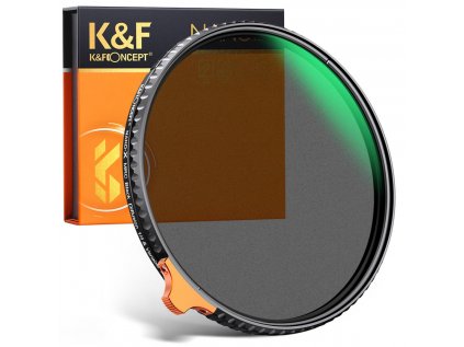 K&F Concept 62 mm Black Mist 1/4 a ND2-ND32 (1-5 Stop) Variabilný ND filter šošoviek 2...