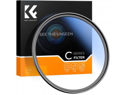 K&F Concept Séria 62MM Classic, s modrým povrchom, UV filter HMC, japonská optika