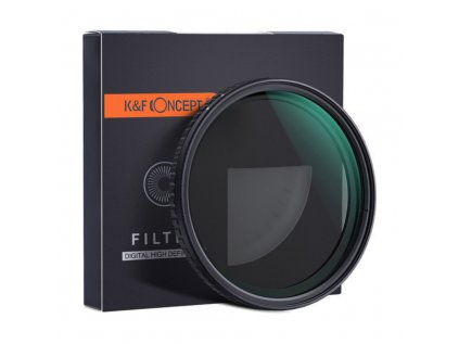 K&F Concept 67 mm XV38 Nano-X Variabilný/Fader ND Filter, ND2~ND32, W/O čierny