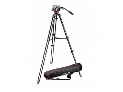 Manfrotto 502 kvapalinová video hlava & MVT502AM hliníková dvojča