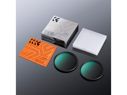 K&F Concept Čierna súprava hmlového filtra K&F 62MM K Series 1/4+1/8+3 ks čistiacich...