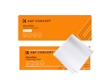 K&F Concept K&F 80ks* Súprava čistiacej handričky z mikrovlákna, 15*15cm, biela, suchá,...