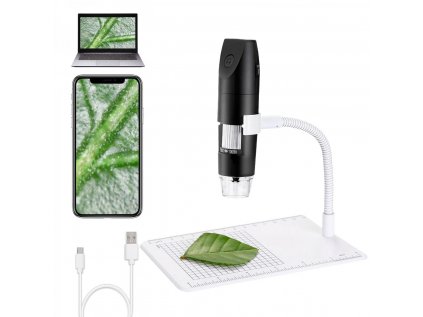 K&F Concept K&F WiFi a USB digitálny mikroskop, 1000-násobný zoom, 1080P Full HD, s...