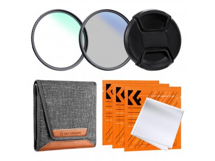 K&F Concept K&F 77 mm 2ks profesionálna súprava filtra objektívu (MCUV/CPL) + puzdro na...