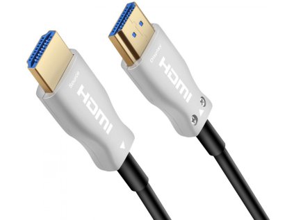 PremiumCord vysokorýchlostné optické vlákno s éterom. 4K@60Hz kábel 30m, M/M, pozlátené...