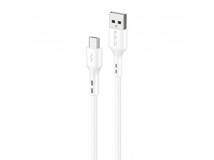 Foneng X36 kábel USB na Micro USB, 3A, 1m (biely)