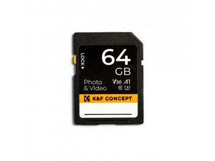 K&F Concept K&F 64GB pamäťová karta sledovacej kamery U3 V30 rýchlosť čítania až 90...