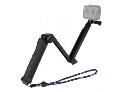 Puluz skladacia Selfie Stick/Statív pre športové kamery PU202 čierna