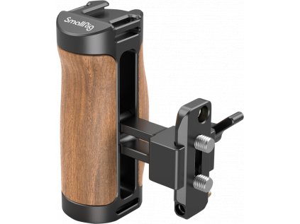 SmallRig 2978 drevená bočná rukoväť Nato (s koľajnicou)