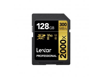Lexar Pro 2000X SDHC/SDXC UHS-II U3(V90) R300/W260 128GB