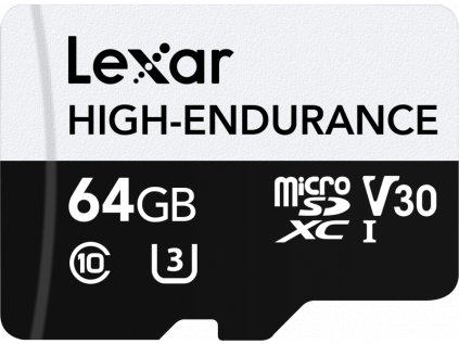 Lexar microSD High-Endurance microSDXC UHS-I/U3/10 R100/W35 (V30) 64 GB