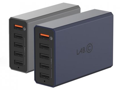 LAB.C X5 Pro, 5Port USB Wall Charger - 5port nabíjačka, navy