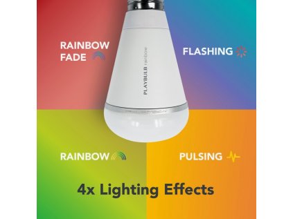 MiPow Playbulb™ Rainbow – múdra LED Bluetooth žiarovka, E26/E27, 3 kusy