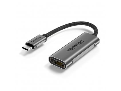 tomtoc adaptér – USB-C (Thundebolt 3) na DisplayPort 1.4, 4K@60/120Hz