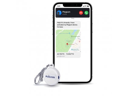 Plégium Smart Emergency Button – šikovný osobný alarm, biely