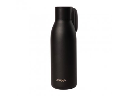Muggo UV sterilizačná termoska - čierna