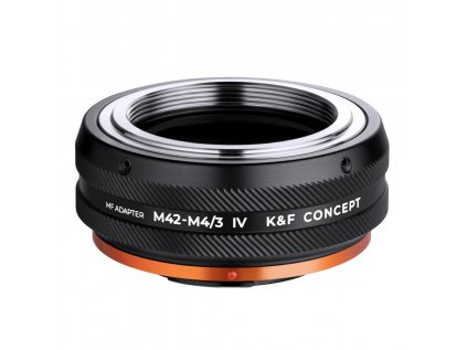 K&F Concept KF, M10126, VYSOKO PRESNÝ ADAPTÉR OBJEKTOV, Antireflexný, M42-M4/3 IV PRO